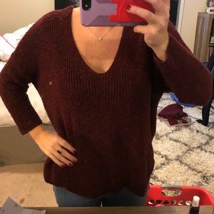 Burgundy sweater from Express